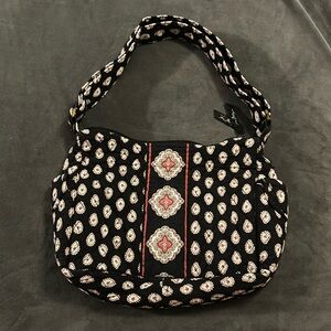 Vera Bradley Classic Black and Red Shoulder Purse
